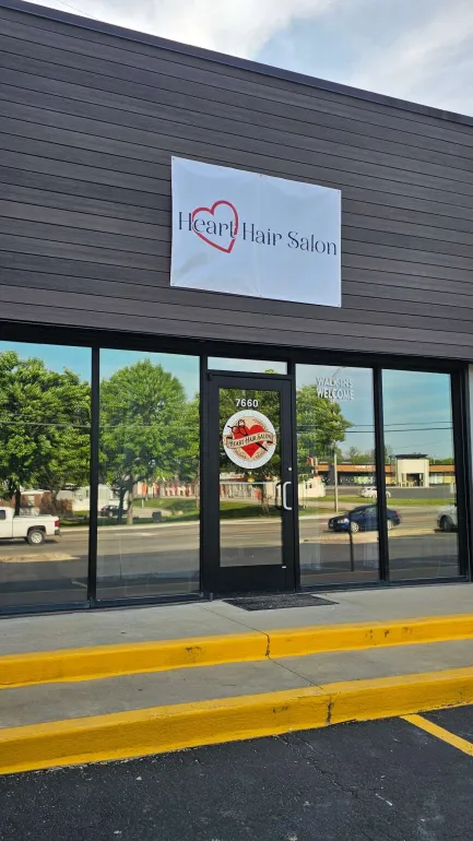 Heart Hair Salon storefront from the street